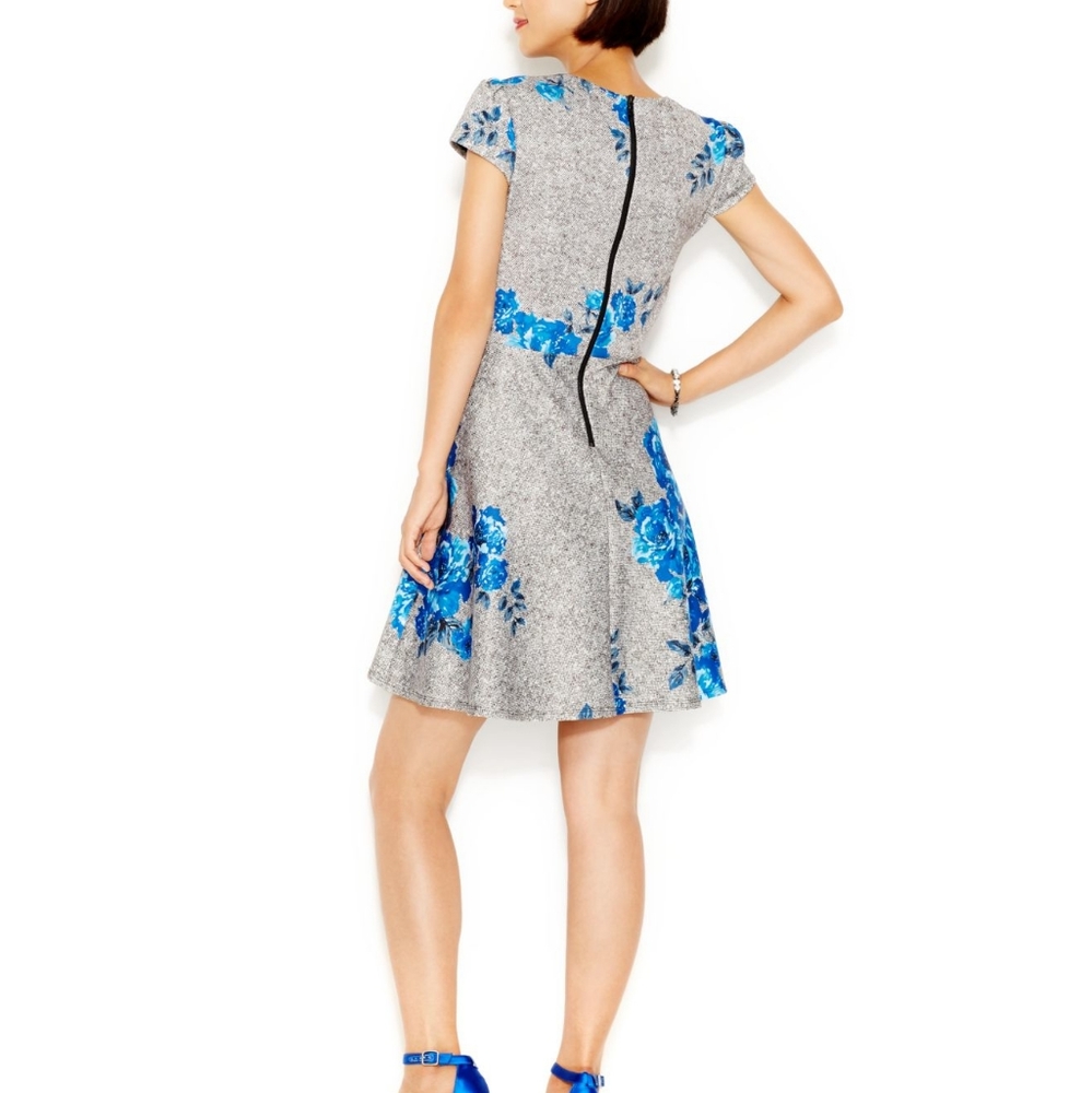 Betsey Johnson dress with blue roses